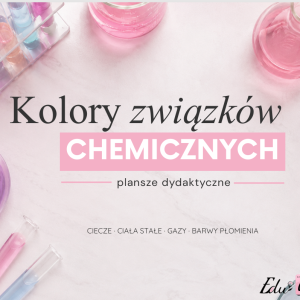 Kolory związków chemicznych – zestaw plansz dydaktycznych | Matura rozszerzona